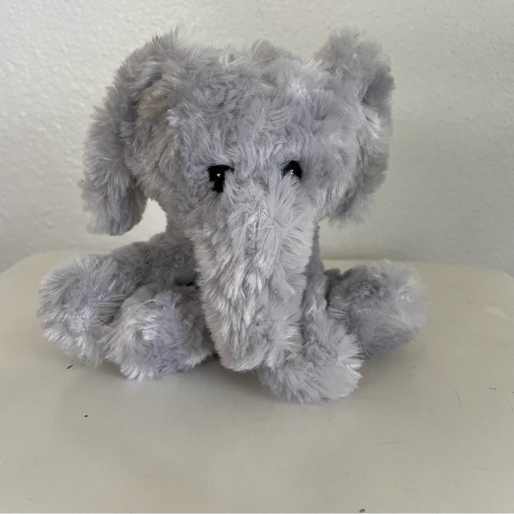 Gray Elephant Plush Stuffed Animal 7”